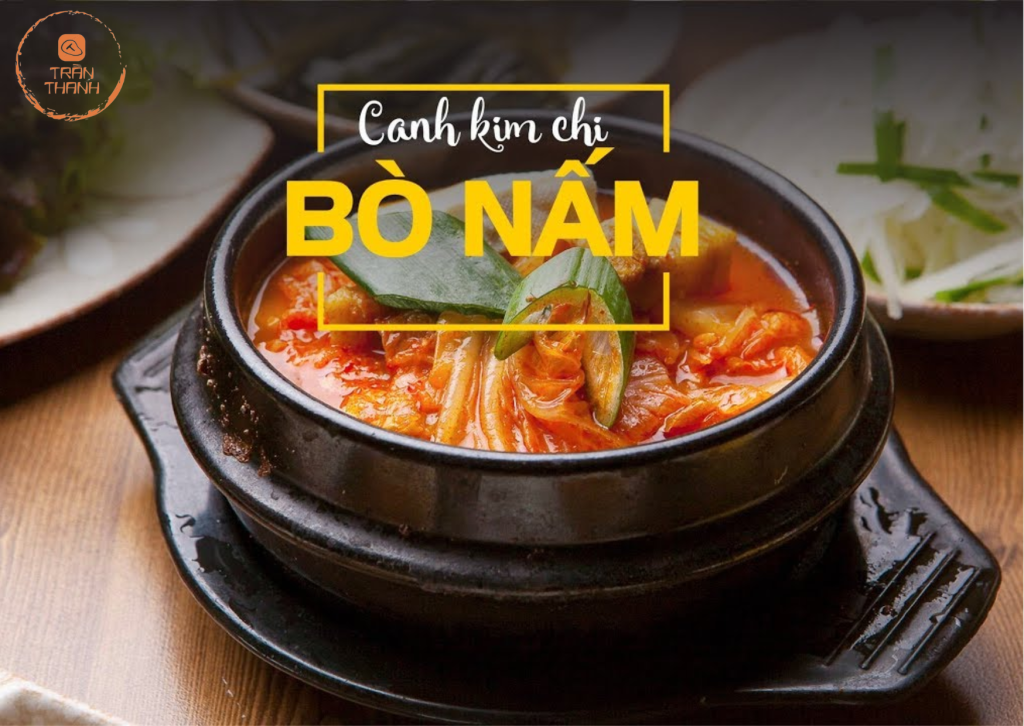 nguyên liệu bò mỹ chế biến món canh kim chi